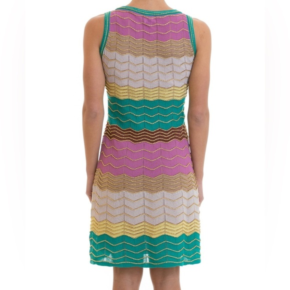 M MISSONI Chevron Patterned Flared Dress - Picture 2 of 11
